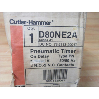 Cutler Hammer D80N Eaton Pneumatic Timer D80NE2A 440480V