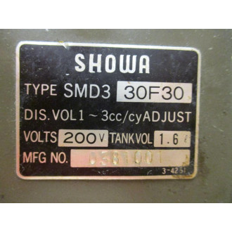 Showa SMD3 30F30 Lubrication System SMD330F30 - Used