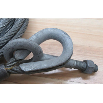 AAA Sling And Supply 42057248 Steel Cable Assembly 57' (Pack of 2) - New No Box