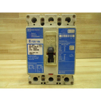 Cutler Hammer Westinghouse FDB3125 125A Industrial Circuit Breaker Series C - Used