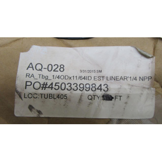 Parker AQ-028 Paraflex Tubing 4413505401 328' Parker AQ-028 Paraflex Tubing 4413505401 328'