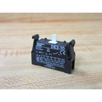 Sprecher + Schuh DE3-10 Contact Block DE310 690V~ 10A (Pack of 2) - New No Box