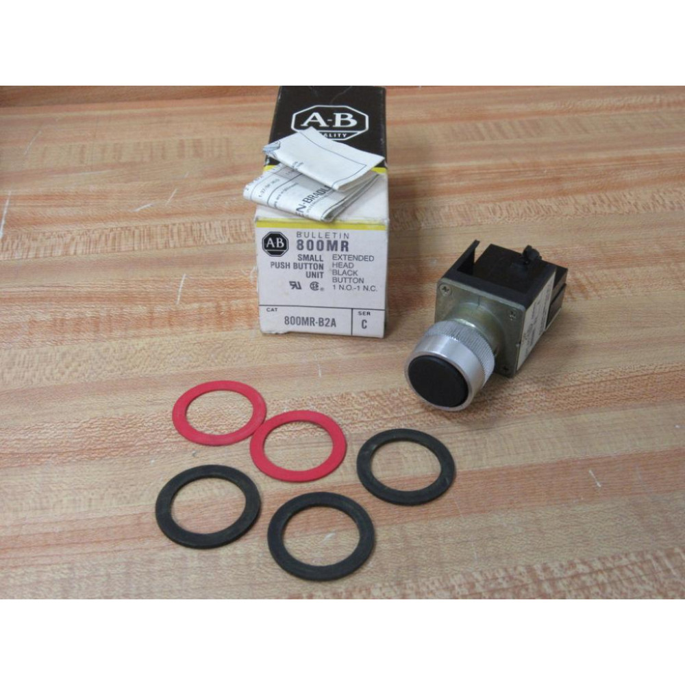 Allen Bradley 800MR-B2 Momentary Pushbutton Unit 800MRB2 Series C WContact