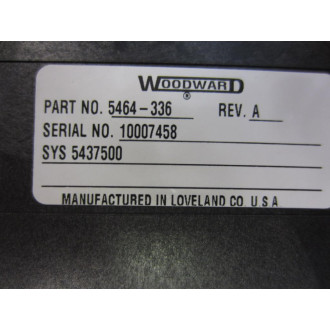 Woodward 5464-336 RTD 10Ω Module 5464336 Rev.A  wo 'RTD 10Ω' Tab - Used