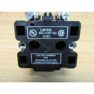 Cutler-HammerEaton HT8HBRT2 Pilot Light Assembly - New No Box