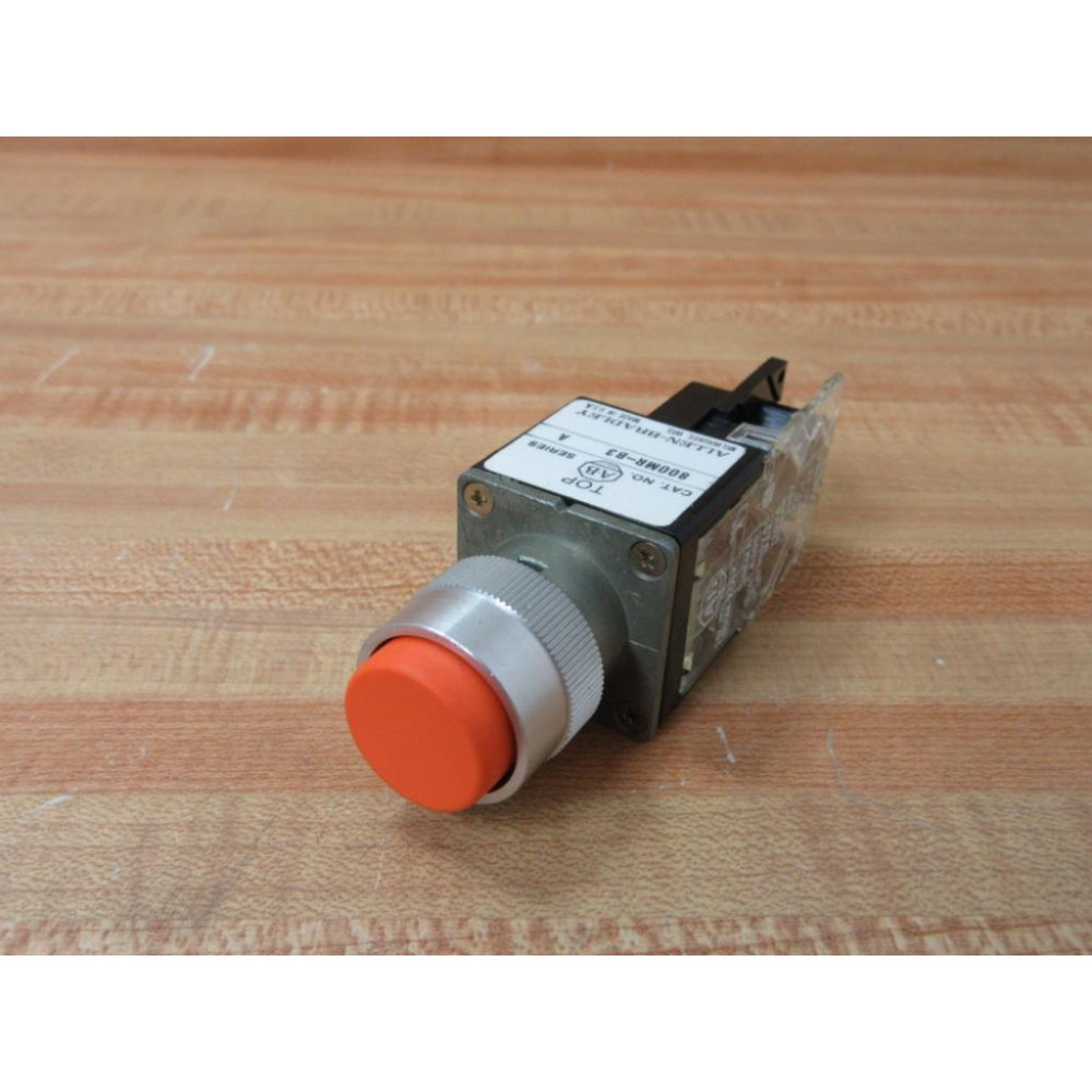 Allen Bradley 800MR-B3 Orange Push Button 800MRB3 W800M-XD1K - New No Box
