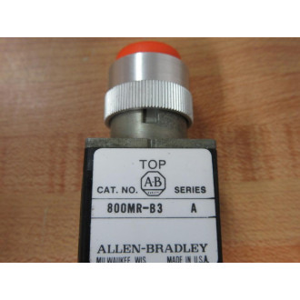 Allen Bradley 800MR-B3 Orange Push Button 800MRB3 W800M-XD1K - New No Box