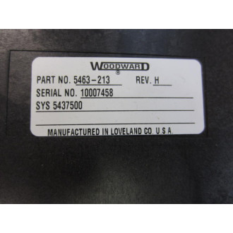 Woodward 5463-213 SIO Module 5463213 - Used