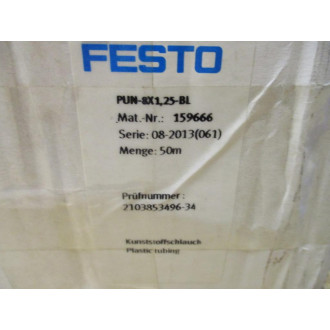Festo PUN-8X1,25-BL Plastic Tubing 159666 PUN-8X1,25-BL-50 Festo PUN-8X1,25-BL Plastic Tubing 159666 PUN-8X1,25-BL-50