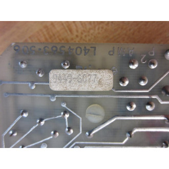 Oilgear L404563-506 P2 Amp Service Card L404563506 - Used