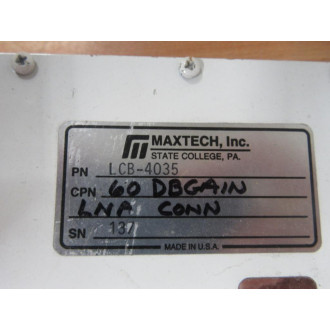 Maxtech LCB-4035 C-Band LNA Receive LCB4035 - Used
