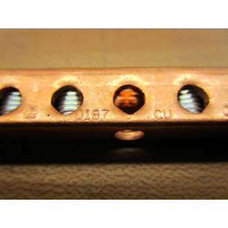 ILSCO ILSD167-10 Copper Neutral Ground Bar ILSD16710 - New No Box