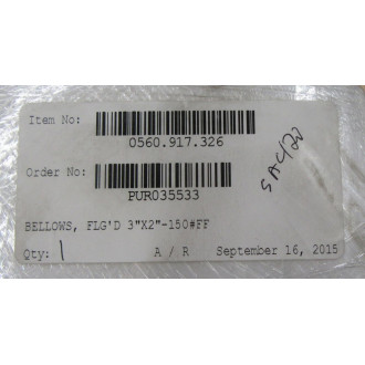 Busch 0560.917.326 Flanged Bellows 0560917326 Busch 0560.917.326 Flanged Bellows 0560917326