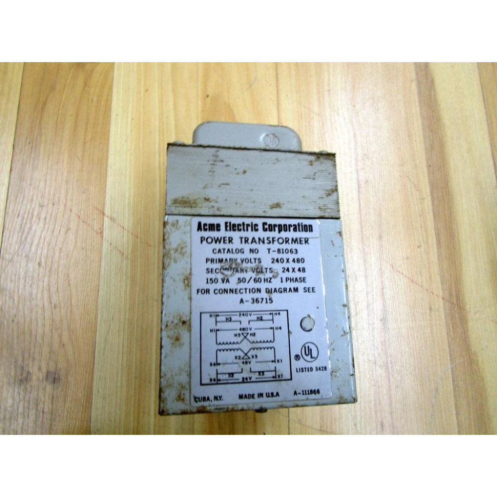 Acme Electric T-81063 Power Transformer T81063 - Used
