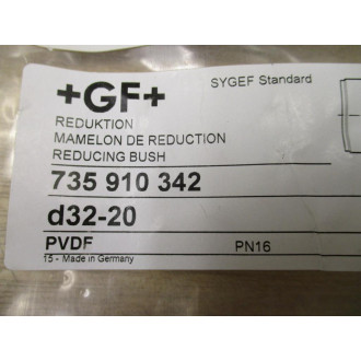 Georg Fischer 735 910 342 SYGEF Reducer Bushing 735910342 (Pack of 2)