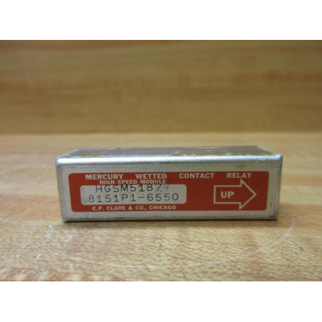 C.P. Clare & 8151P1-6550 Wetted Contact Relay HGSM5187 (Pack of 7) - Used