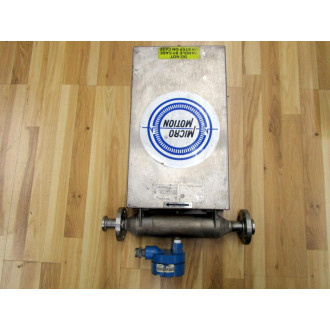 Micro Motion DS100H134SU Mass Flow Sensor - Used