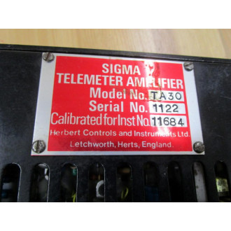 Sigma TA30 Telemeter Amplifier - Used