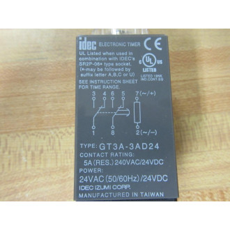 IDEC GT3A-3AD24 Izumi Electronic Timer GT3A3AD24 - New No Box