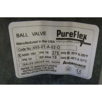 Pureflex 455-01-A-02-O Ball Valve 94264