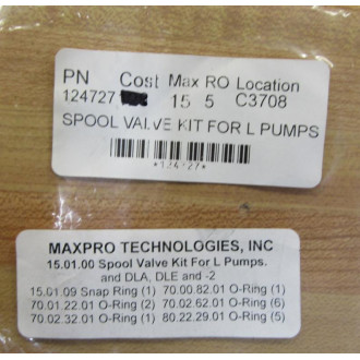 Maxpro Technologies 15.01.00 Spool Valve Kit 124727