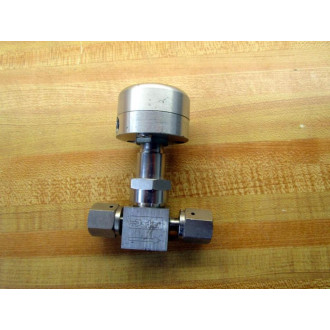 Parker 4V1-P4K-11AC-SS Veriflo Bellows Valve 4V1P4K11ACSS - Used