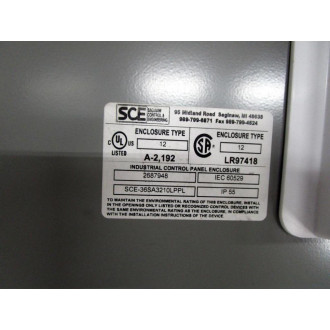 Saginaw Control & Engineering SCE-36SA3210LPPL Enclosure - New No Box
