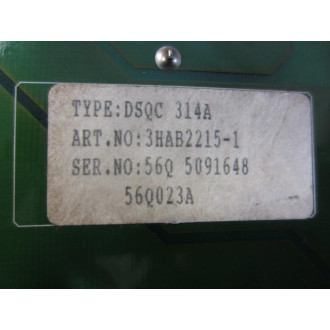 ABB 3HAB2215-1 DSQC 314A Rectifier Unit 93023-349 - Used
