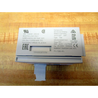 Siemens 3RF2070-1AA22 Solid State Relay 3RF20701AA22