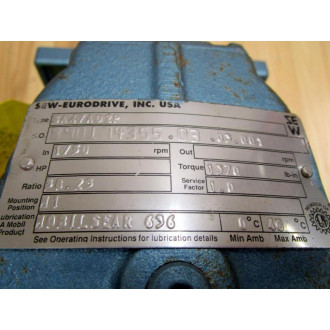 SEW-Eurodrive SA47AD2P Gear Reducer - New No Box