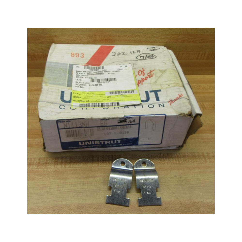 Unistrut N1113NH EG Conduit Hanger (Pack of 164)