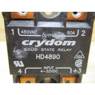 Crydom HD4890 Solid-State Relay Input: 4-32 VDC - Used