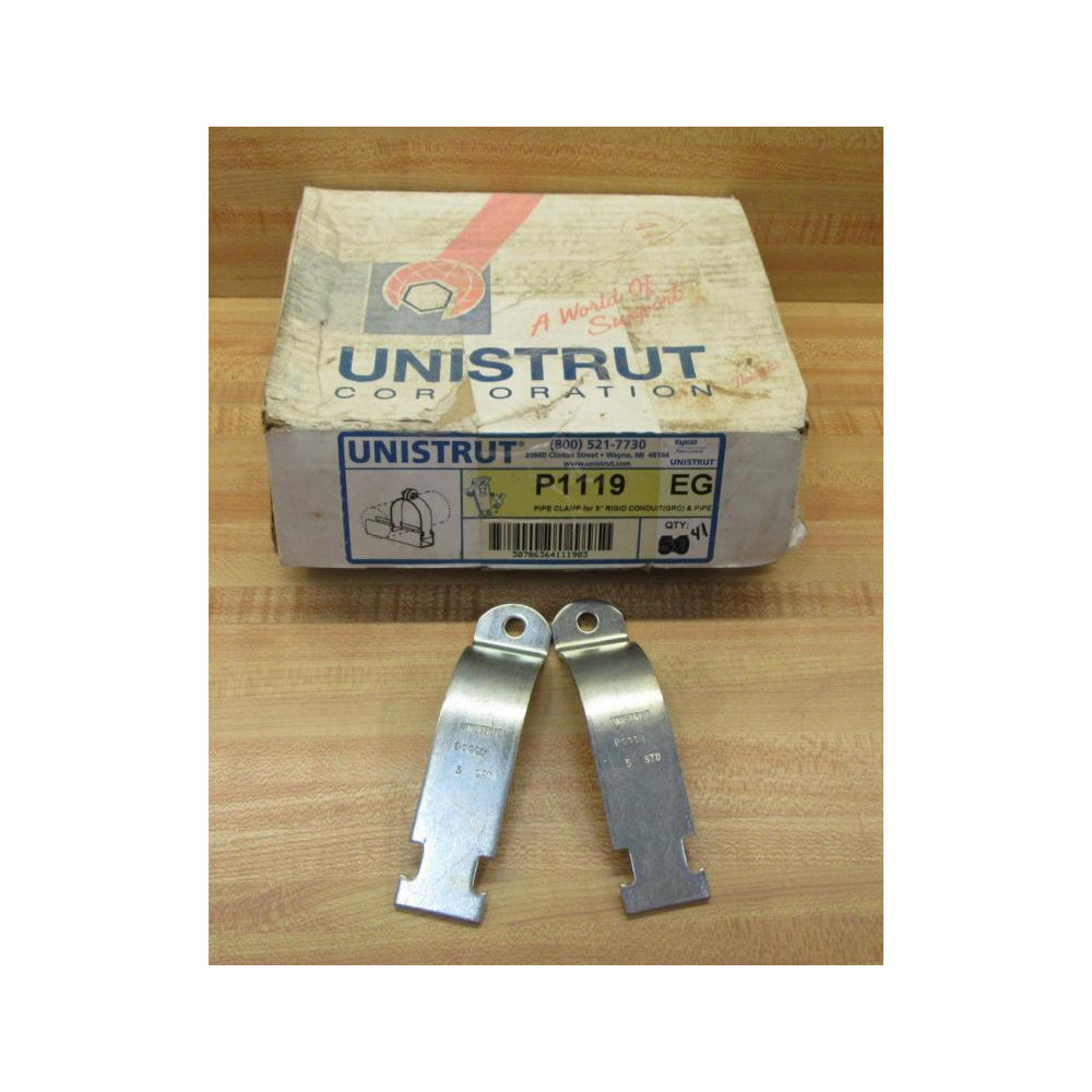 Unistrut P1119 EG Pipe Clamp 3" 41 Sets (Pack of 41) Unistrut P1119 EG Pipe Clamp 3" 41 Sets (Pack of 41)