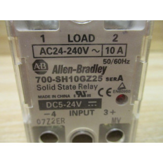 Allen Bradley 700-SH10GZ25 Solid State Relay 700SH10GZ25 Ser A 5-24 - New No Box