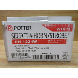 Potter SH-1224W Select-A-Horn Strobe SH1224W Partial