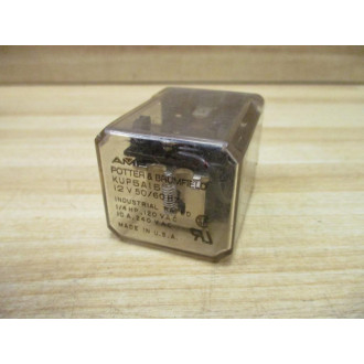 AMF Potter & Brumfield KUP5A15-12V Relay KUP5A1512V 14HP 120VAC - Used