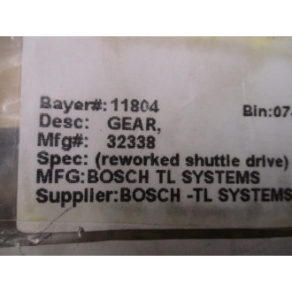 BoschTL Systems 32338 Gear - New No Box