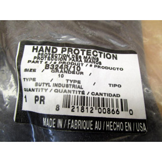 North B324R10 Butyl Industrial Gloves B324R10L