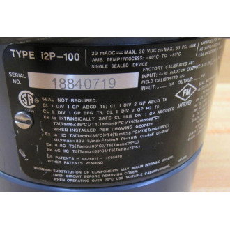 Fisher I2P-100 Transducer i2P100 - Used