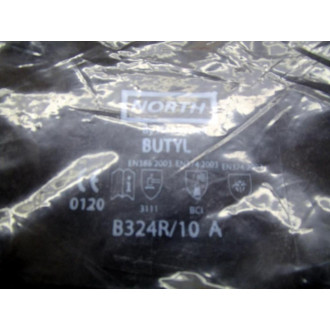 North B324R10 A Butyl Industrial Gloves B324R10A