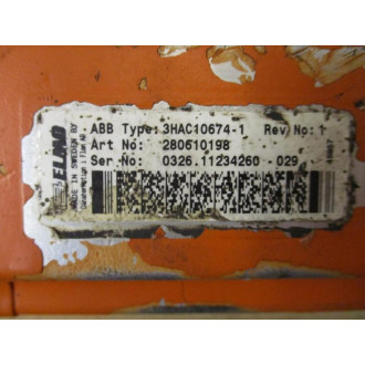 ABB 3HAC10674-1 Servo Motor 3HAC106741 W Gear Head - Used