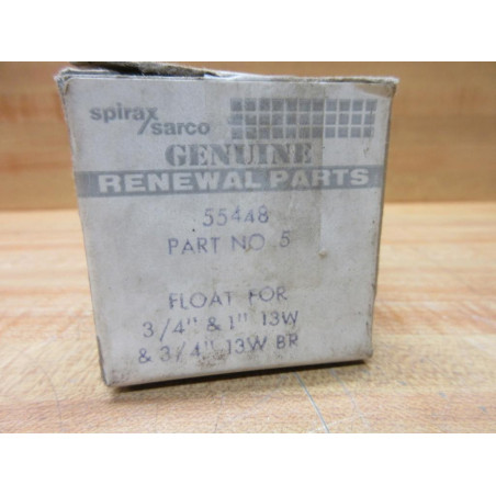 Spirax Sarco 55448 Float No.5