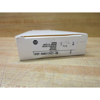 Allen Bradley 1492-SM6X12V31-40 Marker Card Set 1492-SM6X12