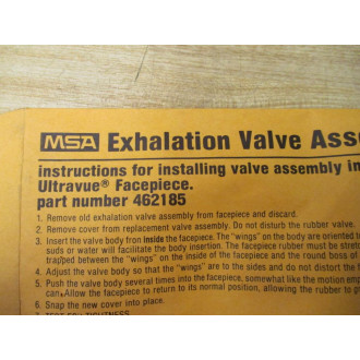 MSA 462185 Exhalation Valve Assembly (Pack of 2)