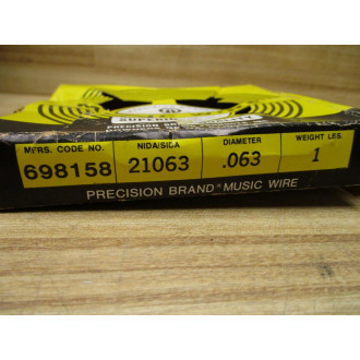 Precision Brand Products 698158 Music Wire DIA: 0.063"