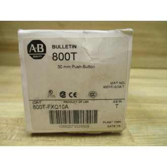 Allen Bradley 800T-FXQ10A Amber Push Button Series T