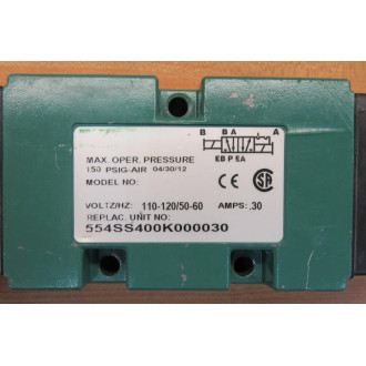 Numatics 554SS400K000030 Double Solenoid Valve - Used