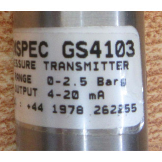 ESI GS4103 Pressure Transmitter - New No Box