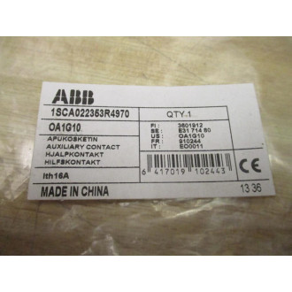 ABB OA1G10 Auxiliary Contact Block