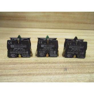 Telemecanique ZB2-BE101 Schneider Block W Blades (Pack of 3) - New No Box